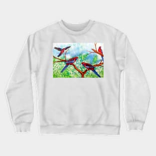 Crimson Rosellas Crewneck Sweatshirt